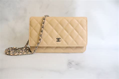 chanel beige chain all around bag|authentic chanel wallet on chain.